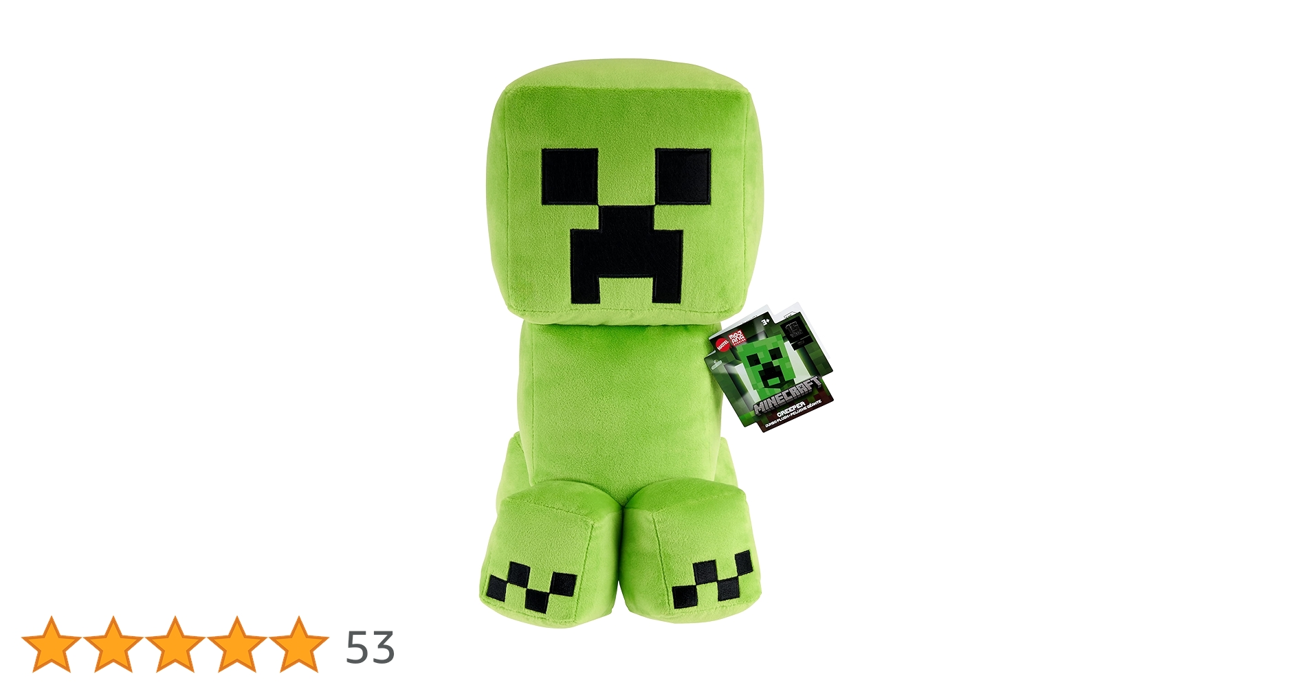 Amazon.co.jp: Mattel Minecraft Creeper ジャンボぬいぐるみ